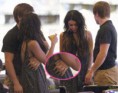Vanessa Hudgens de mãos dadas com Josh Hutcherson . 29/04/2011